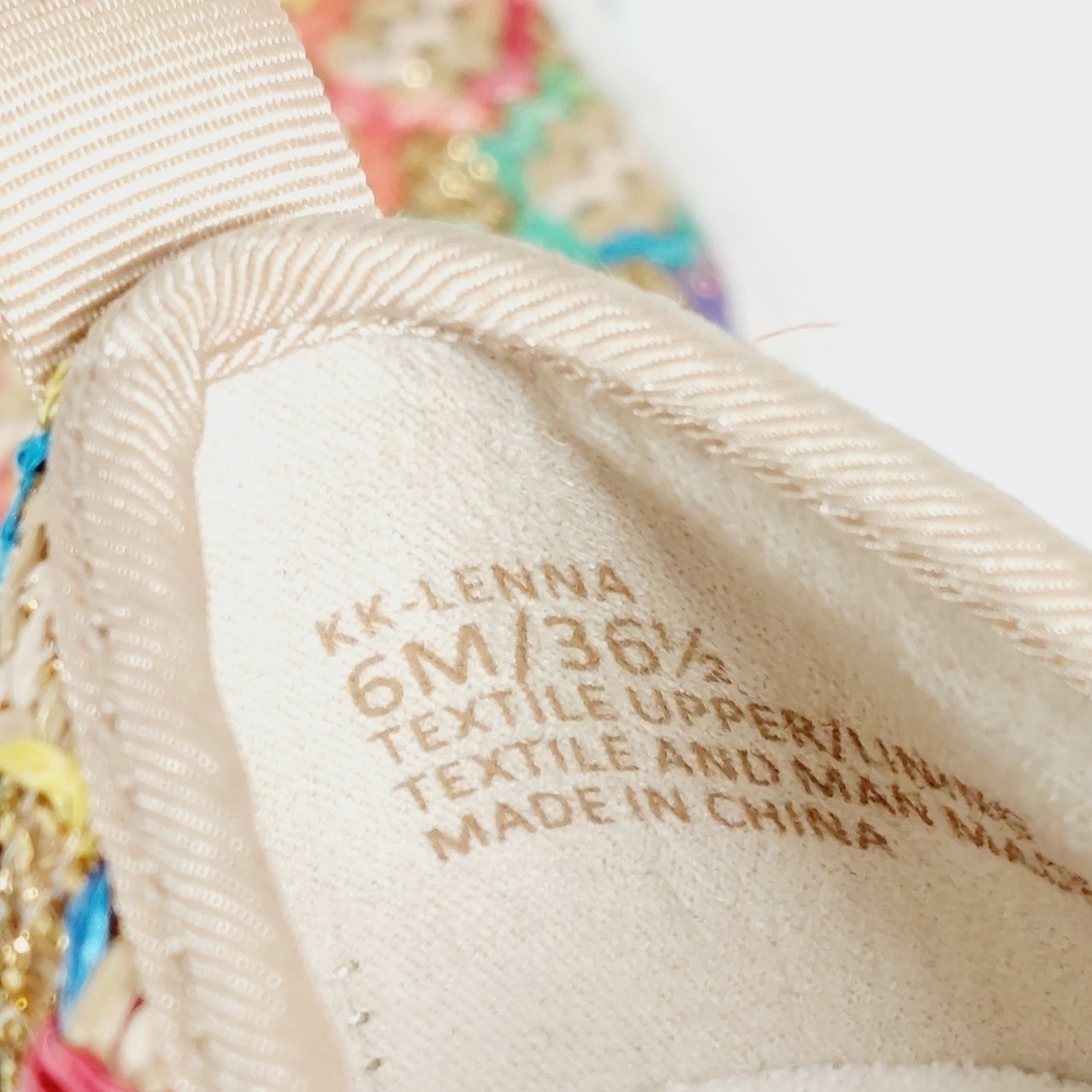 Kelly & Katie Lenna Rainbow Woven Sneakers A 782 - Picture 12 of 14